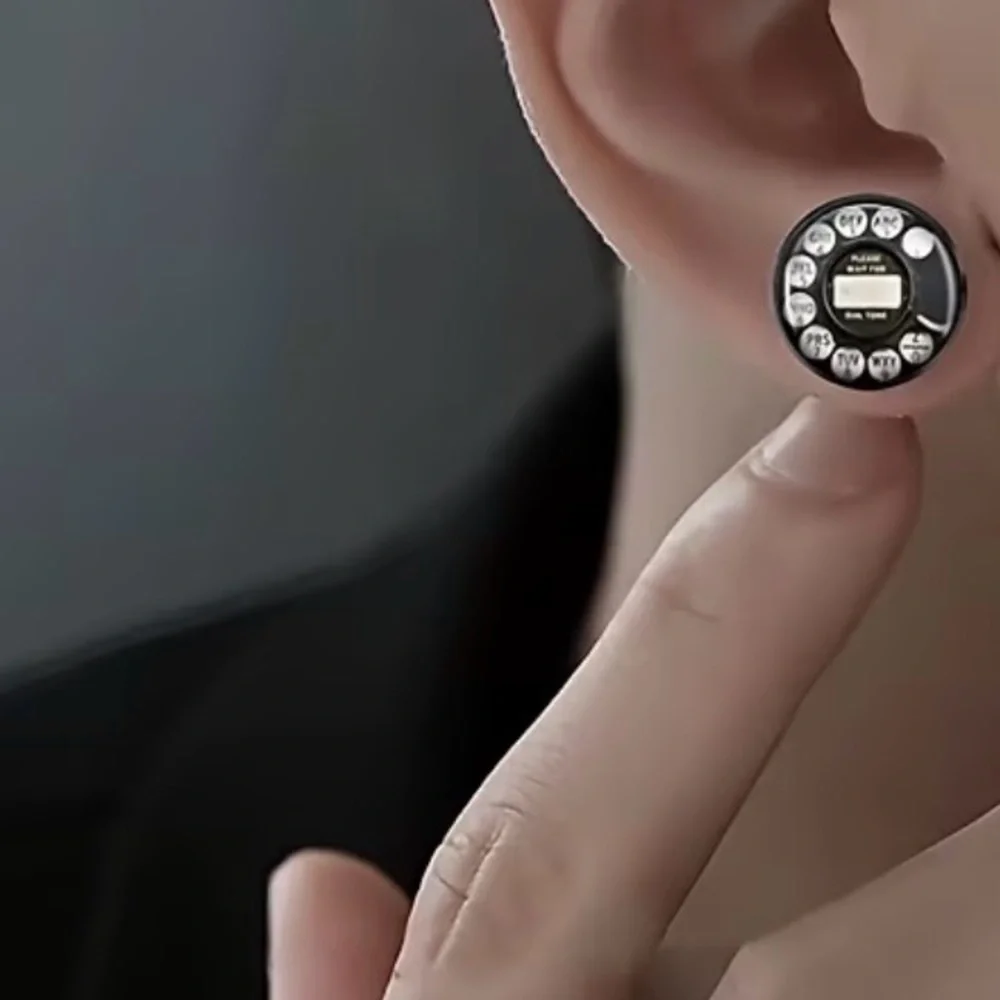 Retro Rotary‎ Phone Dial Earrings